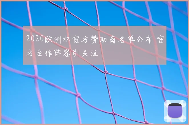 2020欧洲杯官方赞助商名单公布 官方合作阵容引关注